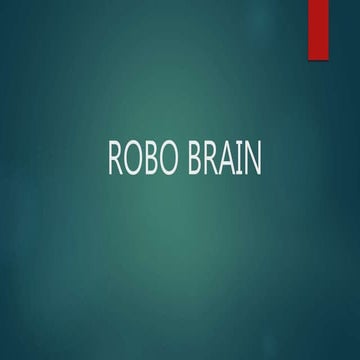 Robo brain