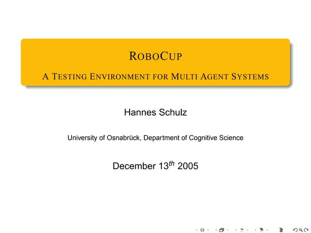 RoboCup Introduction