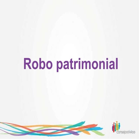 Robo patrimonial mayo 2015