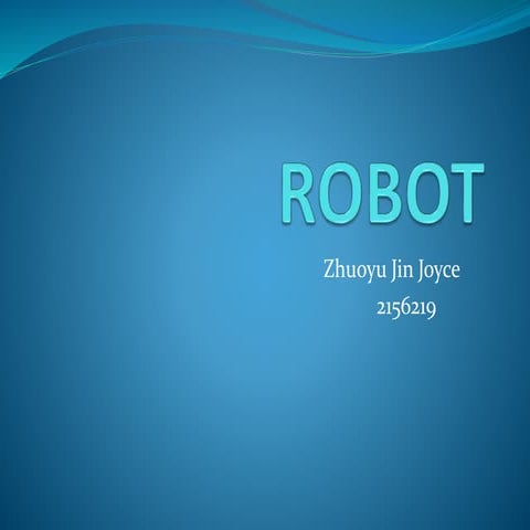 Robot presentation for project study