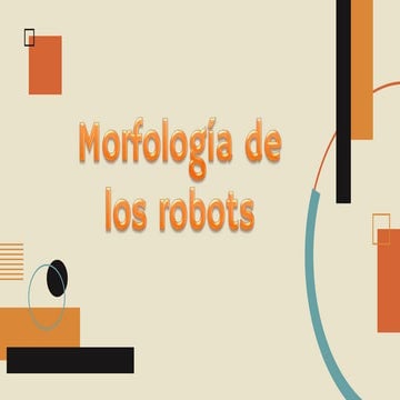 Morfologia de los Robot
