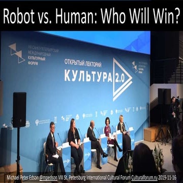 Michael Peter Edson — Robot vs. Human: Who Will Win?