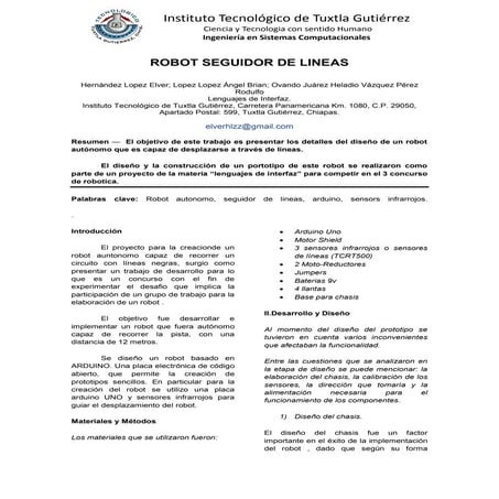 Robot Seguidor de Lineas