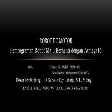 Robot dc motor enggar