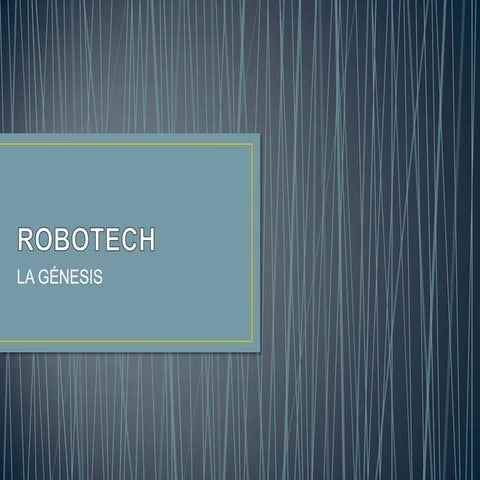 Robotech la genesi. horacio german garcia