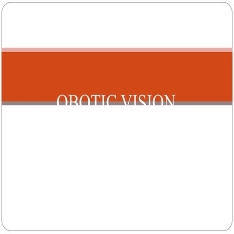 ROBOTIC-VISION-include image processing techniques