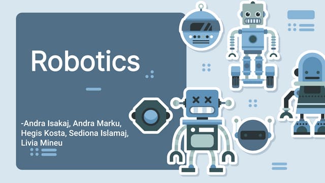Robotics.pptx | Robotics | Technology & Computing
