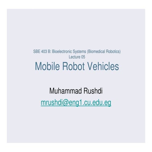 Mobile Robot Vechiles