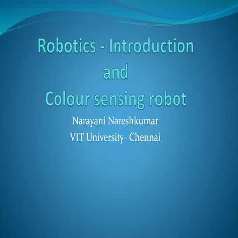 Robotics-Colour sensor