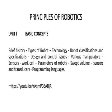 sensors in robotics | PPTX