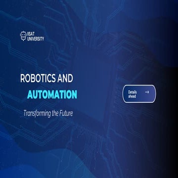 ROBOTICS AND AUTOMATION PRESENTATION PDF