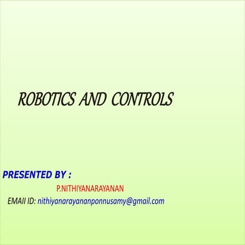ROBOTICS | PPTX