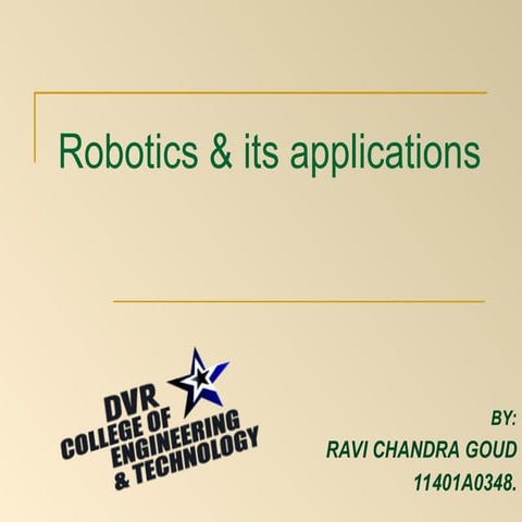 ROBOTICS APPLICATIONS Mecanical .ppt.ppt
