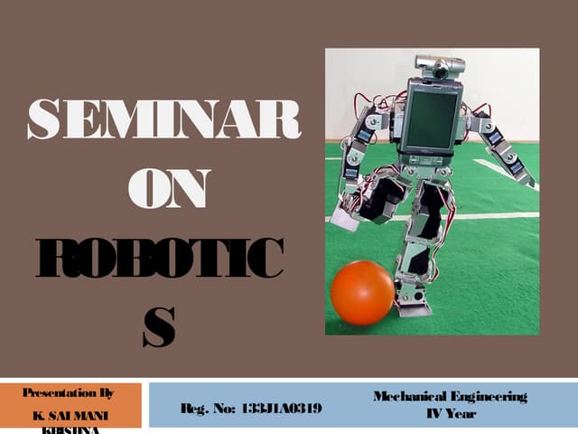 Robotics  by sai m ani krishna