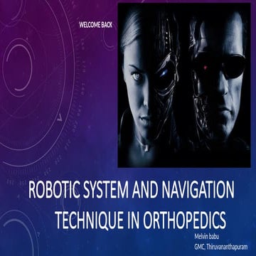 robotics in orthopaedics recent advances