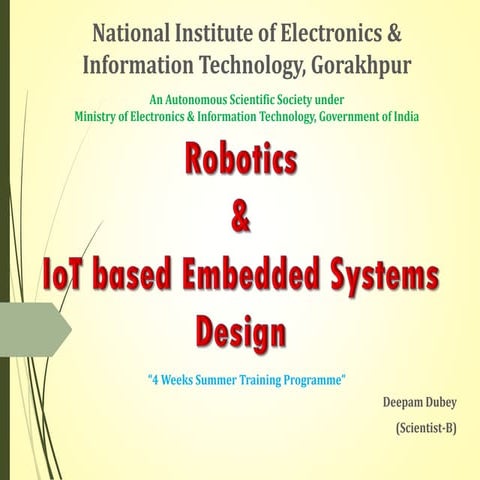 Robotics & Embedded IoT System Design [Day-2]