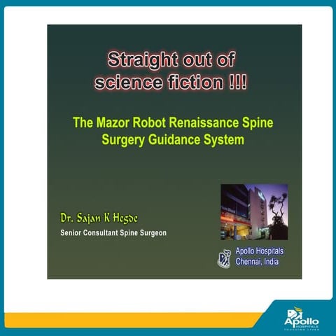 Robotic spine surgery