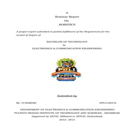 NareshDandu92 Robotics seminar