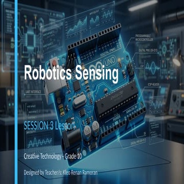 Robotics Sensing - Creative Technology 10 | PPTX