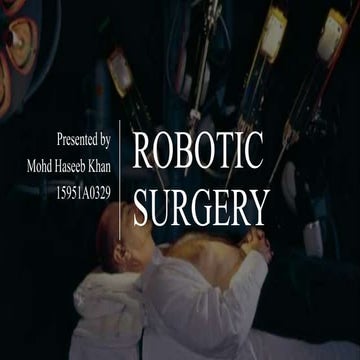 Robotic surgery 