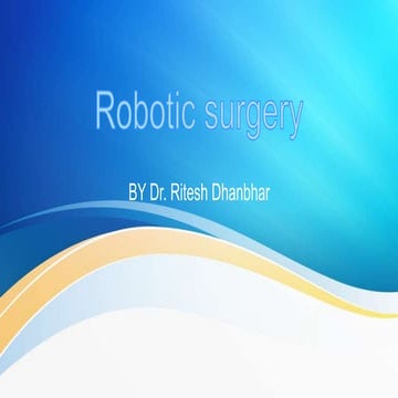 Robotic surgery