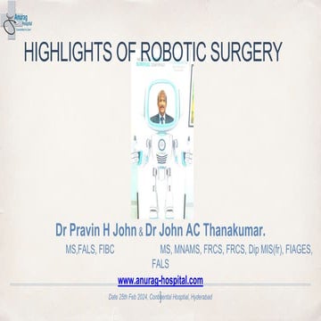 Robotic surgery - advantages and disadvantages