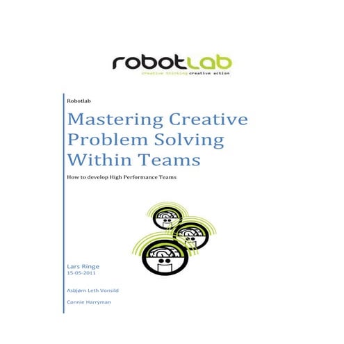 Master Creative Problem Solving Within Teams | PDF | Executive ...