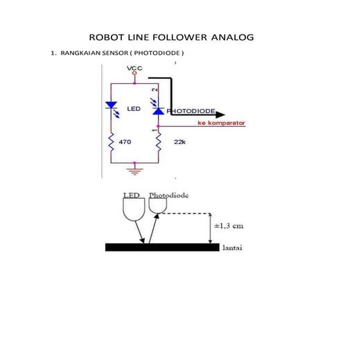 Robot line follower analog