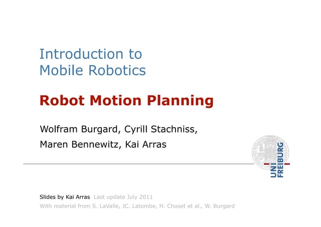 Robot Motion Planning Introduction to Mobile Robotics.pdf