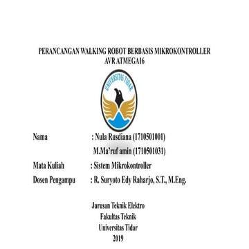 walking robot sederharna motor dc