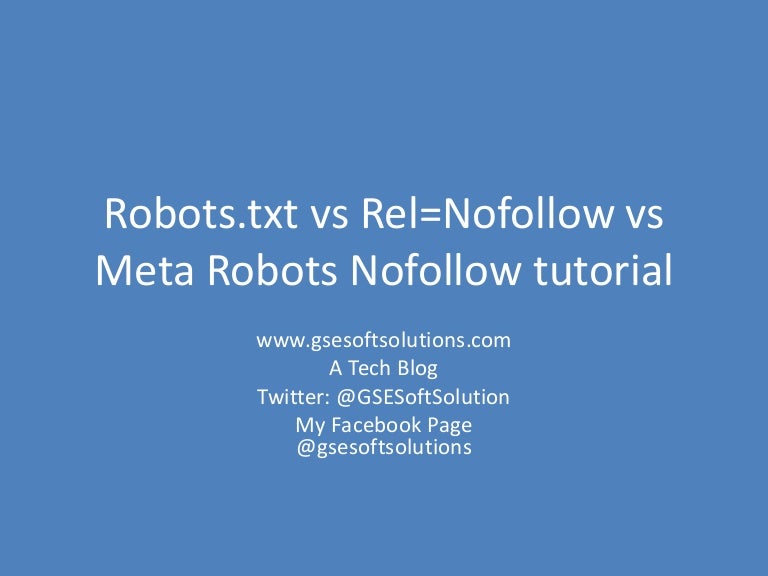 meta nofollow
