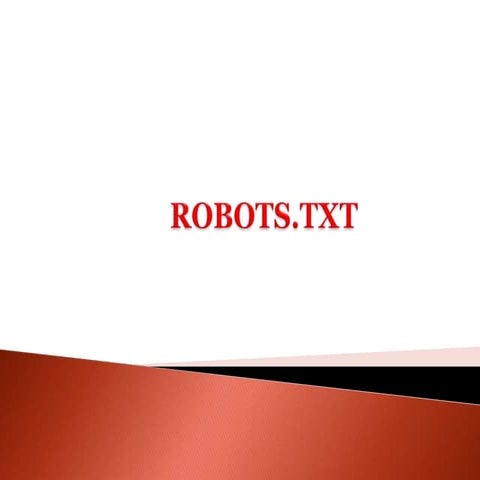Robots.txt - Control What Crawler Can See