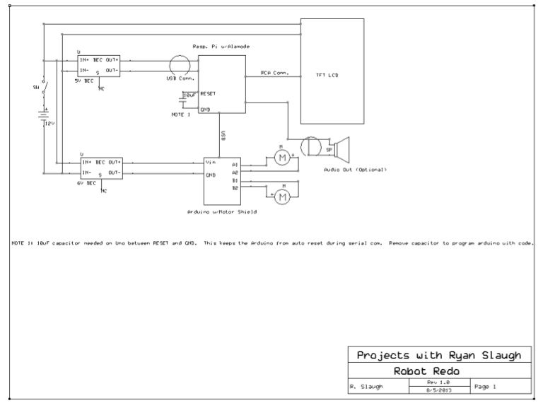 Simple Robot Schematic Diagram Diagram Of A Six-axis Industr