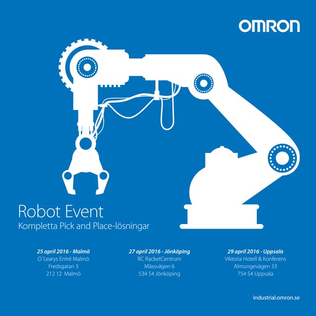 Välkommen till Omron Robotseminarier