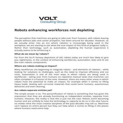 Robots Enhancing Workforces Not Depleting - Volt Consulting Group.pdf