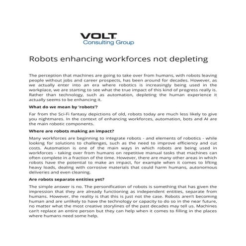 Robots Enhancing Workforces Not Depleting - Volt Consulting Group.pdf