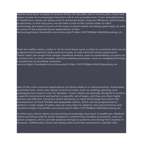 The future of robotics