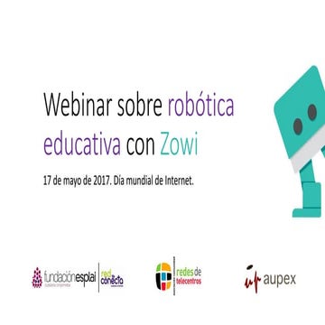 Robótica educativa con Zowi