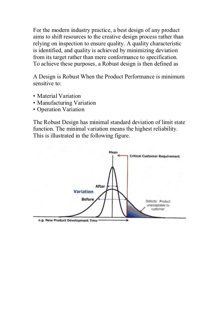 Robust design 1