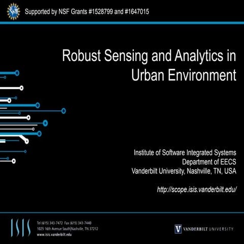 Robust Sensing and Analytics in Urban Environment
