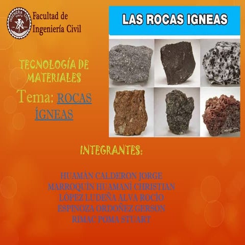 ROCAS IGNEAS(GRUPO 1 INGENIERIA SUELO.pptx