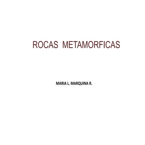 Rocas metamorficas