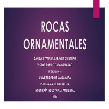 Rocas ornamentales