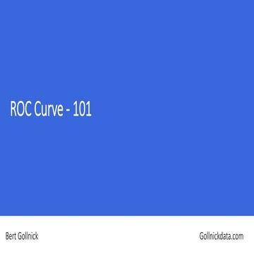 ROC Curve 101