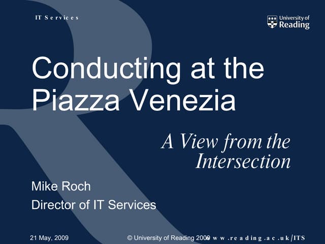 Conducting at the Piazza Venezia