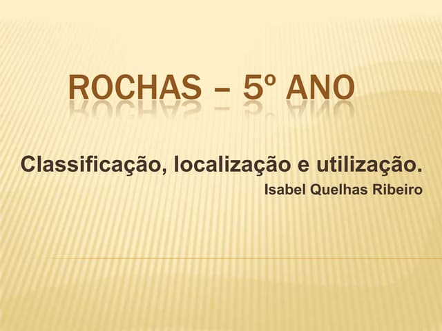 Rochas – 5º ano