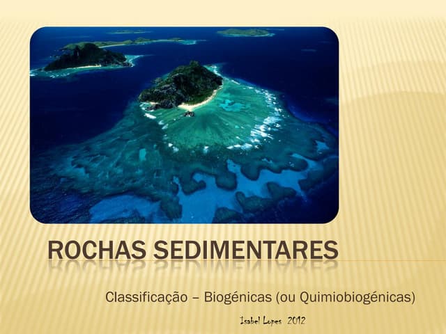 Rochas sedimentares  classificação ...