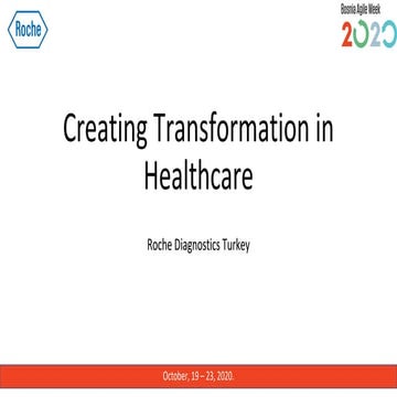 Creating transformation in Healthcare by Banu Gülsün, Mutlu Çiçek and Onur Ön...