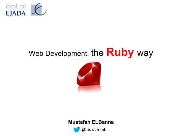 eJADA web development the Ruby way