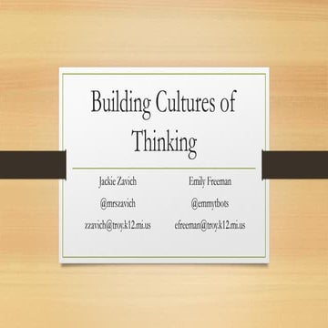Rochester Cultures of Thinking